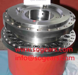 Precision Low Backlash Round Flange Helical Gear Servo Motor Planetary Speed Reduction Gearbox
